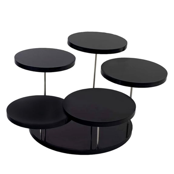 5 Layers Jewelry Display Stand, Acrylic Round Show Shelf, Organizer Holder for Pendant Figurines Ear Countertop