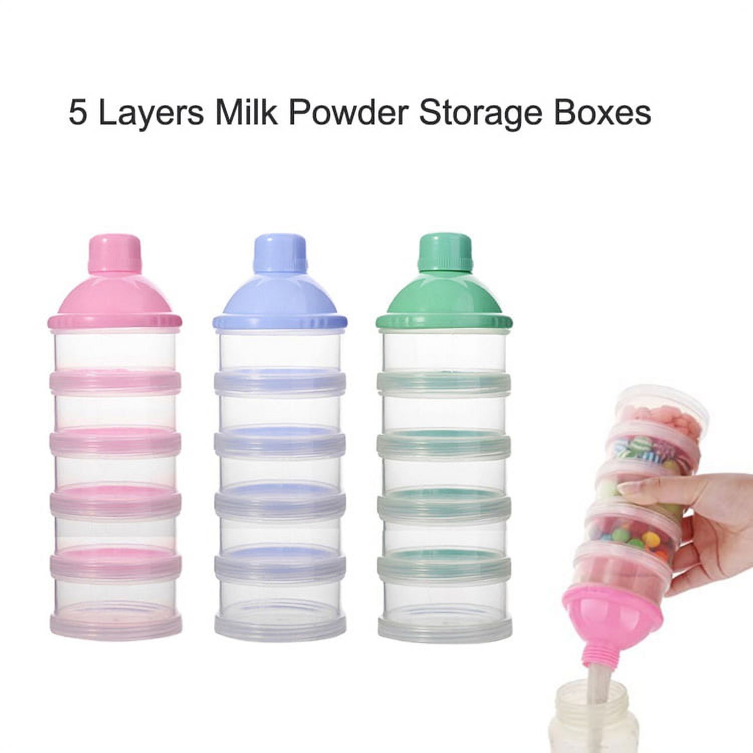 5 Layers Portable Baby Food Storage Box Essential Cereal Infant Milk