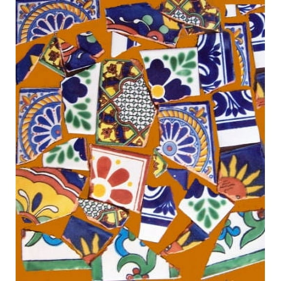 5 Lb of Broken Talavera Tile