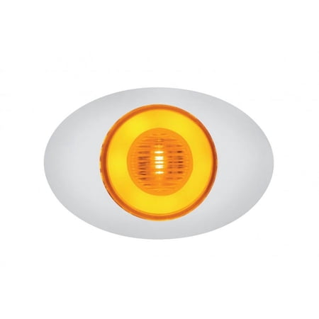5 Led "M3 Millennium" Clearance/Marker Light - Glo Light - Amber Led/Amber Lens