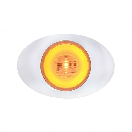 5 Led "M3 Millennium" Clearance/Marker Light - Glo Light - Amber Led/Clear Lens