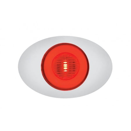 5 Led "M3 Millennium" Clearance/Marker Light - Glo Light - Red Led/Red Lens