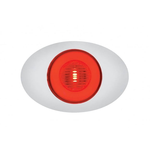 5 Led "M3 Millennium" Clearance/Marker Light - Glo Light - Red Led/Red Lens