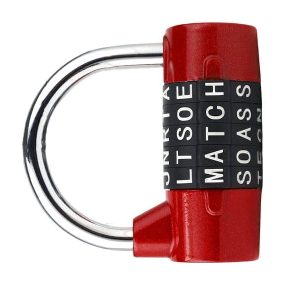 5 Letter Security Lock Gym Locker Combination Lock for Storage Cabinet Wardrobe Padlock Door Handle Password Lock