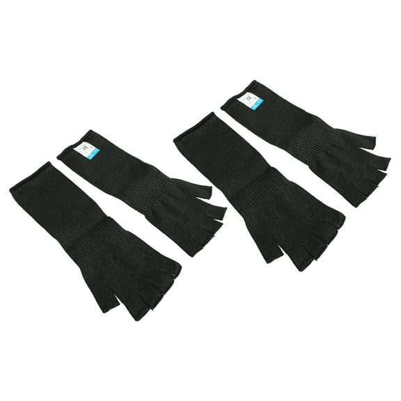 5-Level Cut-Resistant Sleeves with Finger Holes, Arm Protection for Safe Work, L (45cm) - Durable Scratch Guard Sarapandan