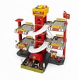 thumbnail image 1 of 5-Level Parking Garage Playset with Tracks & Elevator – Fire Rescue Toy Set with 12 Alloy Cars & 1 Airplane – Educational STEM Building Toy Gift for Kids Ages 3+, 1 of 8