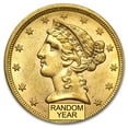 thumbnail image 1 of $5 Liberty Gold Half Eagle AU (Random Year), 1 of 1
