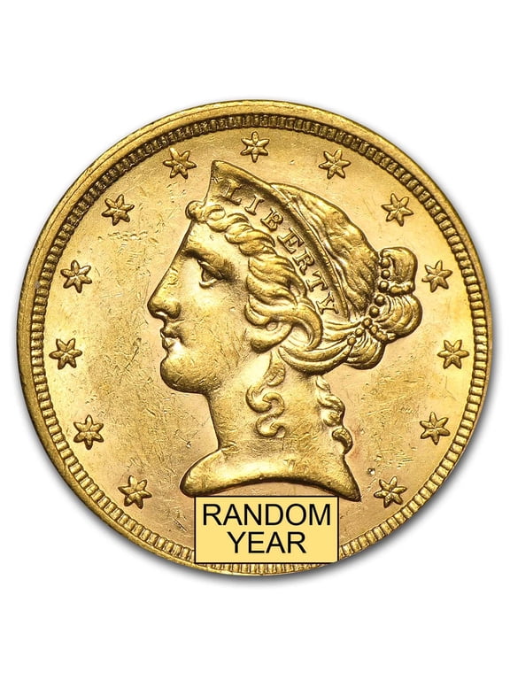 $5 Liberty Gold Half Eagle AU (Random Year)