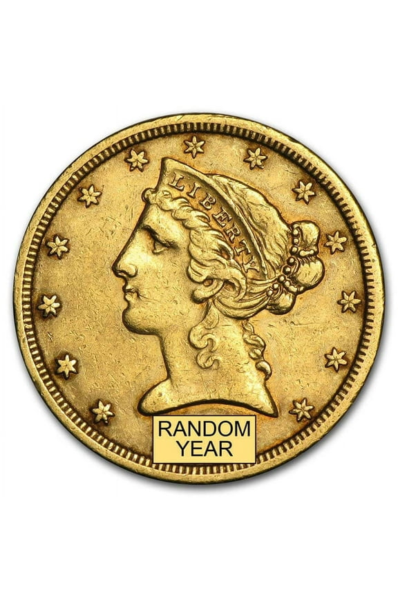 $5 Liberty Gold Half Eagle XF (Random Year)