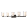 thumbnail image 1 of 5 Light Bath Vanity In Metropolitan Style 40.5 Inches Wide By 7.75 Inches High-Olde Bronze Finish Z-Lite 426-5V-Ob, 1 of 7