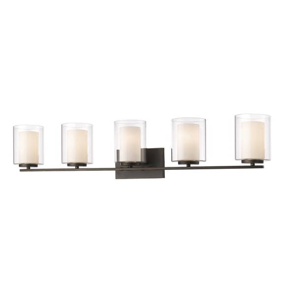 5 Light Bath Vanity In Metropolitan Style 40.5 Inches Wide By 7.75 Inches High-Olde Bronze Finish Z-Lite 426-5V-Ob