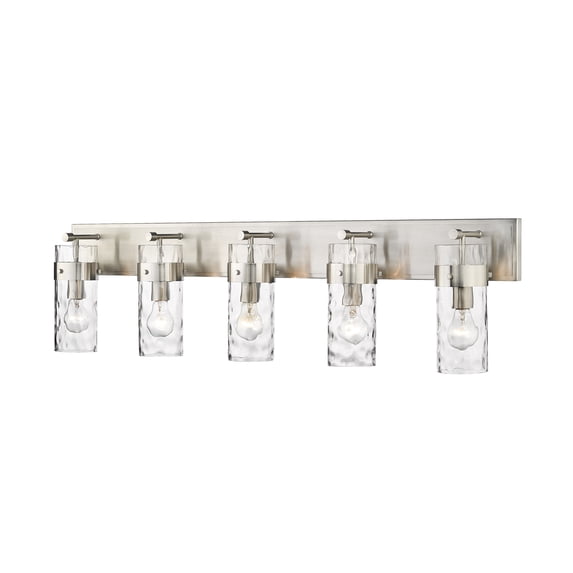 3035-5V-BN-Z-Lite-Fontaine - 5 Light Bath Vanity In Transitional Style-11.25 Inches Tall and 44 Inches Wide-Brushed Nickel Finish