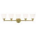 thumbnail image 1 of 5 Light Bathroom Light in Traditional Style 34 inches Wide By 9 inches High-Polished Brass Finish Bailey Street Home 218-Bel-1764368, 1 of 1
