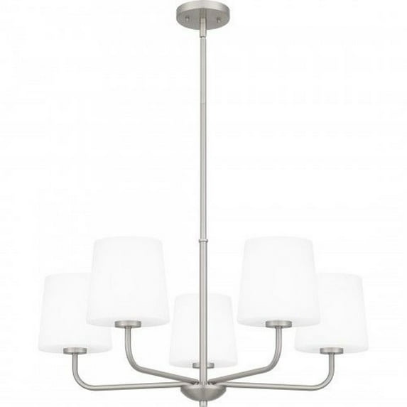 5 Light Chandelier-14 inches Tall and 28 inches Wide-Brushed Nickel Finish Bailey Street Home 71-Bel-5054504
