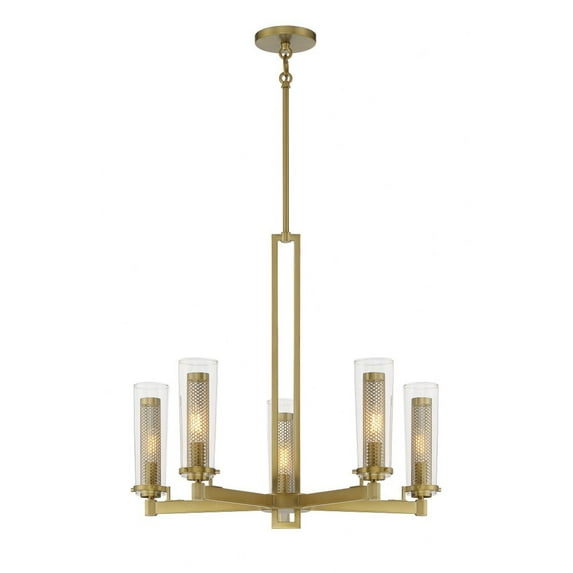 2185-695-Minka Lavery-Emmerham - 5 Light Chandelier-23.75 Inches Tall and 26 Inches Wide -Traditional Installation