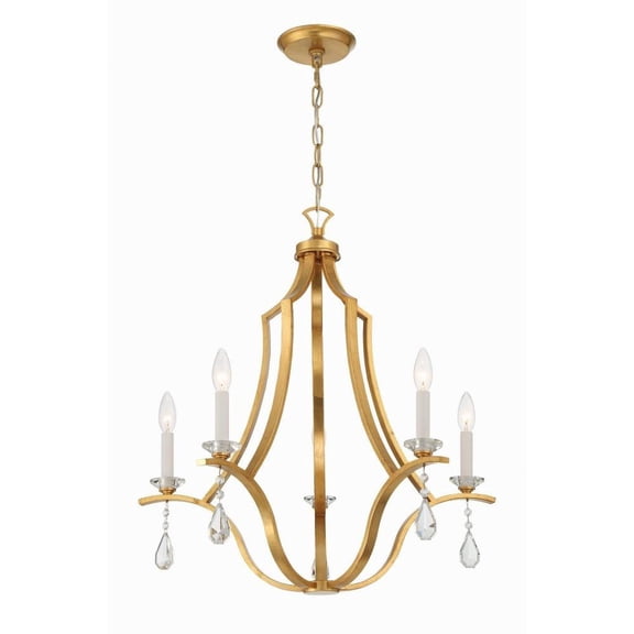 5 Light Chandelier-27 inches Tall and 25.5 inches Wide Bailey Street Home 49-Bel-5145044