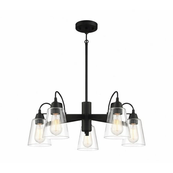 5 Light Chandelier-Coal Finish    -Traditional Installation Minka Lavery 3995-66A