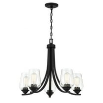 5 Light Chandelier-Coal Finish    -Traditional Installation Minka Lavery 4925-66A