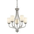 thumbnail image 1 of 5 Light Chandelier In Fusion Style 23 Inches Wide By 28 Inches High     -Traditional Installation Z-Lite 434-5-Bn, 1 of 4
