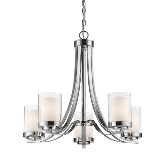 5 Light Chandelier In Metropolitan Style 25.25 Inches Wide By 22.25 Inches High -Traditional Installation Z-Lite 426-5-Ch