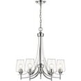 thumbnail image 1 of 5 Light Chandelier In Modern Style-26 Inches Tall And 25 Inches Wide     -Traditional Installation Z-Lite 473-5Ch, 1 of 8