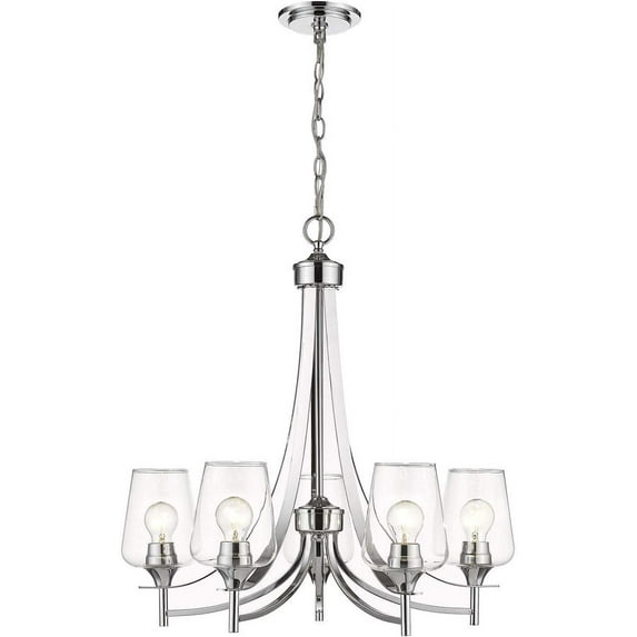 5 Light Chandelier In Modern Style-26 Inches Tall And 25 Inches Wide -Traditional Installation Z-Lite 473-5Ch