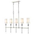 thumbnail image 1 of 5 Light Chandelier In Transitional Style-24 Inches Tall And 5.5 Inches Wide Z-Lite 3033-5L-Pn, 1 of 7