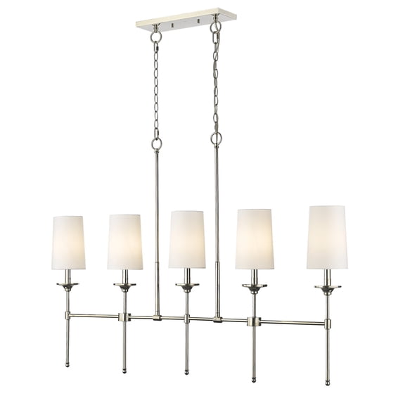 5 Light Chandelier In Transitional Style-24 Inches Tall And 5.5 Inches Wide Z-Lite 3033-5L-Pn
