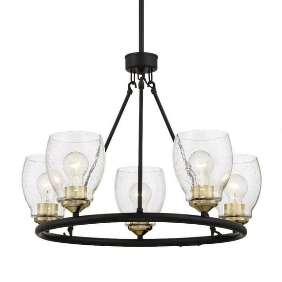 5 Light Chandelier in 24-Coal/Stained Brass Finish Bailey Street Home 57-Bel-4592761