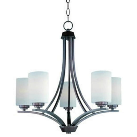 5 Light Chandelier in Modern Style-23 inches Tall and 24 inches Wide-Oil Rubbed Bronze Finish Bailey Street Home 93-Bel-1118811