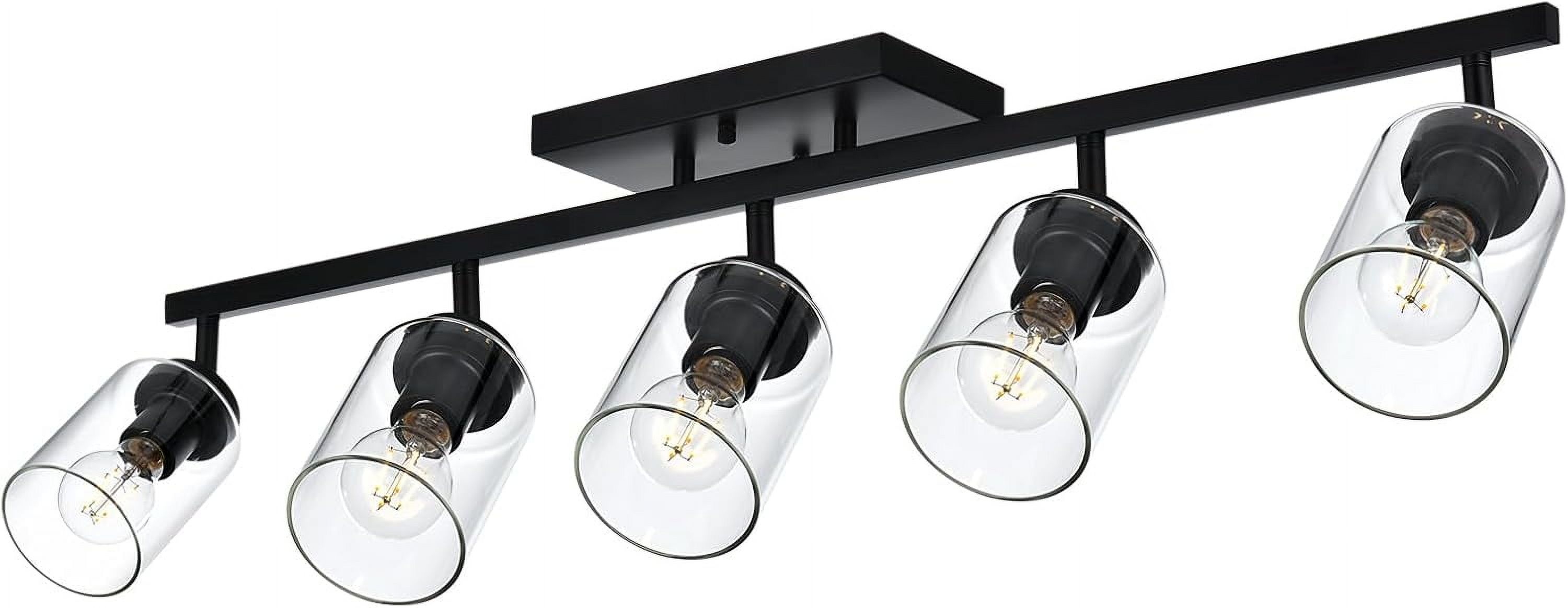 Multiple Rotating Fixture 5 Light Classic Wall Light Black Bathroom Vanity Lighting Fixture with ...