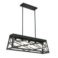 thumbnail image 1 of 5-Light Farmhouse Pendant Lighting for Kitchen Island Matte Black Ceiling Mount Dining Room Light Fixture, 1 of 6