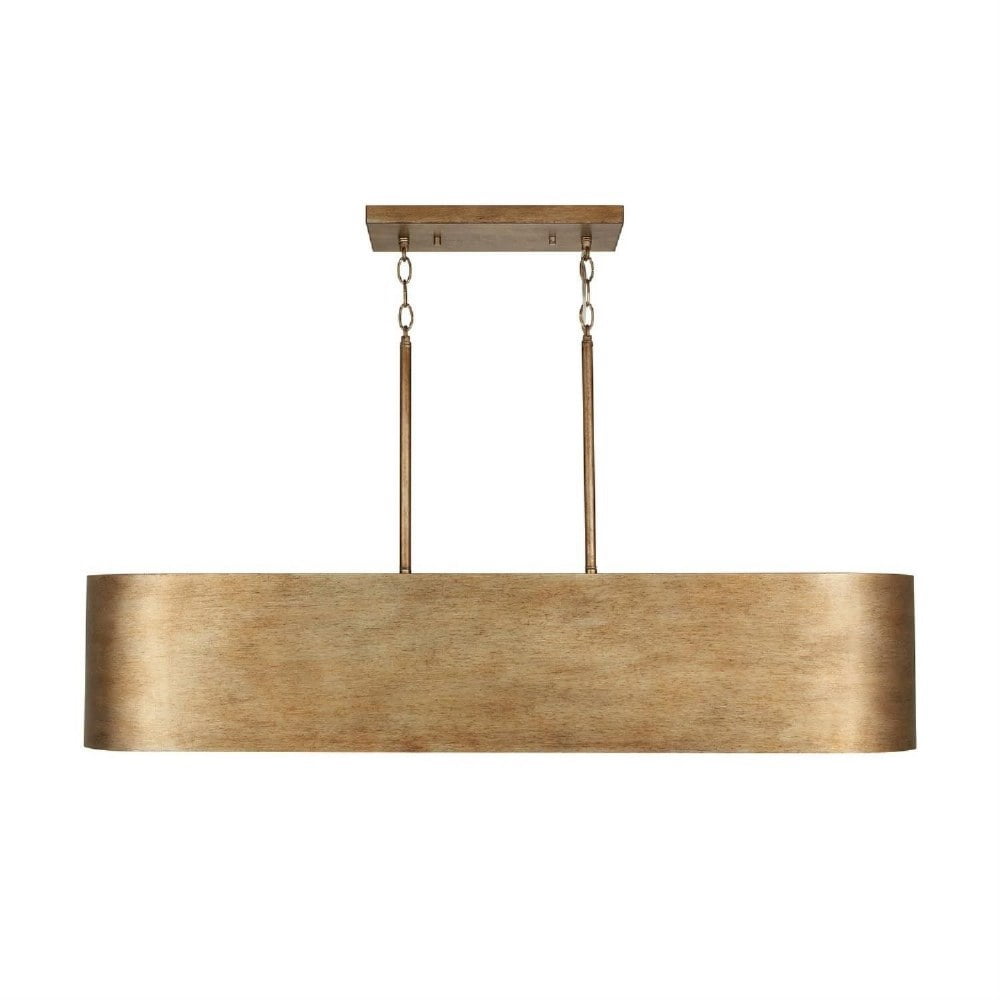Mystic Luster Aluminum 5-Light Island Pendant