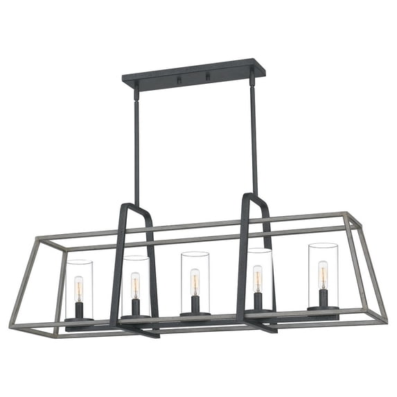 QF5277DO Quoizel Lighting 5 Light Linear Chandelier