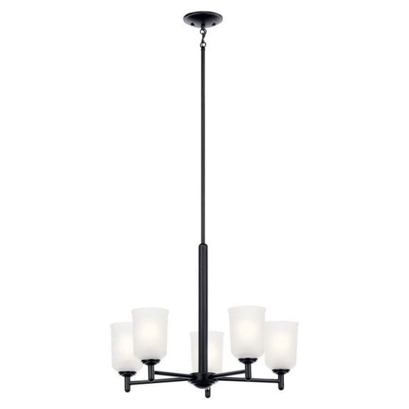43671BK Kichler Lighting Shailene - 5 light Medium Chandelier - 23.5 inches wide-Black Finish -Traditional Installation