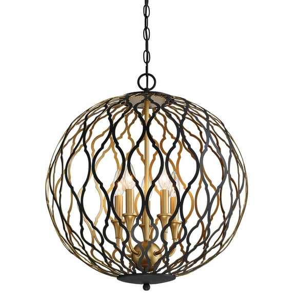 5 Light Pendant 23.75 Inches Tall By 20 Inches Wide -Traditional Installation Minka Lavery 2405-680
