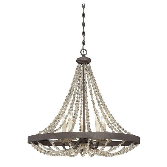 5 Light Pendant-Traditional Style with Country French and Farmhouse Inspirations-30 inches Tall By 30 inches Wide Bailey Street Home 159-Bel-1759602