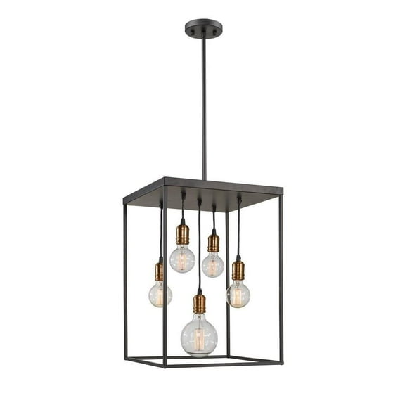 5 Light Pendant in Architectural Style 16 inches Wide By 23 inches High Bailey Street Home 372-Bel-2272656