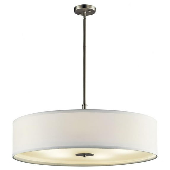 5 Light Pendant with Transitional Inspirations 12 inches Tall By 30 inches Wide-Brushed Nickel Finish Bailey Street Home 147-Bel-2013813