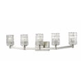 thumbnail image 1 of 5 Light Bath Vanity In Contemporary Style 40.75 Inches Wide By 9.25 Inches High-Brushed Nickel Finish Z-Lite 1931-5V-Bn, 1 of 2