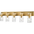 thumbnail image 1 of 5 Light Vanity Light Fixture in Transitional Style-11.25 inches Tall and 44 inches Wide-Rubbed Brass  Finish Bailey Street Home 372-Bel-4620019, 1 of 1