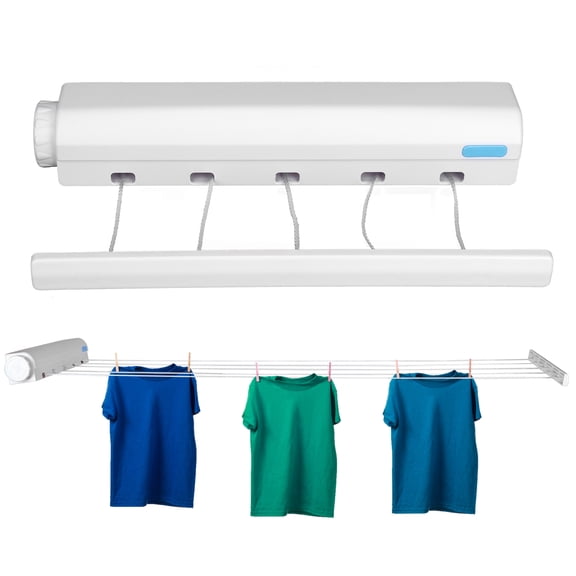 5 Line Telescopic Retractable Clothesline Clothes Drying Rope Hanger for Indoor Outdoor Supplies,Clothes Line,Retractable Clothesline