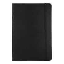 Under $5 Lined Journal, A5 Lined Journal Notebook, 200 Pages College Ruled Hardcover, Leather Writing Notebook for Office Use, Black Lined Notebook, by Goohae