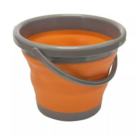 5 Liter FlexWare Collapsible Bucket for Camping & Outdoors, Orange