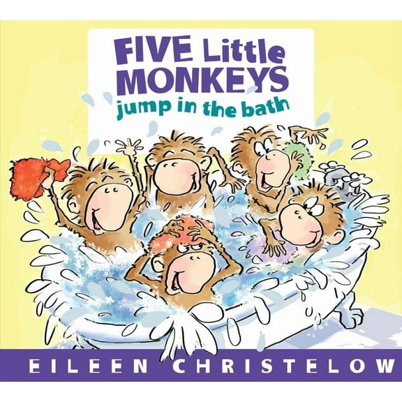 5 Little Monkeys Jump in the Bath (Board Book)