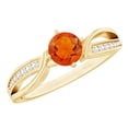 thumbnail image 1 of Rosec Jewels Natural Fire Opal Promise Ring - Opal Diamond Ring for Women - AAA Quality - Ready to Gift, 14K Yellow Gold, US 5.00, 1 of 10