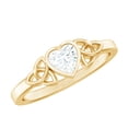 thumbnail image 1 of Rosec Jewels 5 MM Lab Grown Diamond Heart Promise Ring - EF-VS Grade - Ready to Gift, 10K Yellow Gold, US 11.00, 1 of 8
