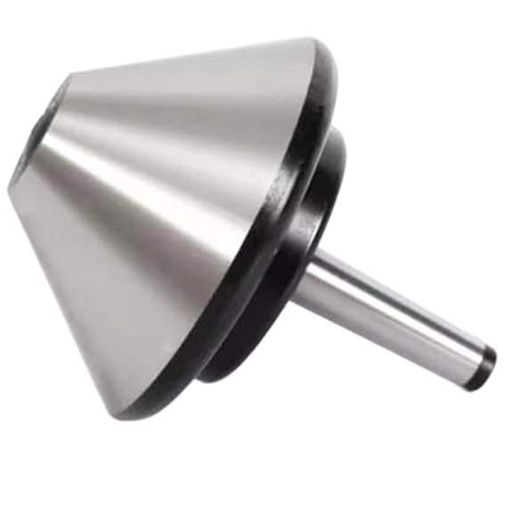 5'' MT2 Bull Nose Live Center for Lathe, Silver Umbrella Head, 120mm Machine Milling Tool