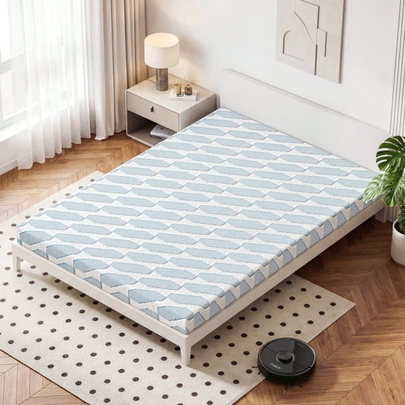 5" Mattress for Adult, Gexpusm Cooling Memory Full Mattress in a Box for Bunk Bed Trundle Bed Pressure Relief, Removable Washable Cover, Medium Firm