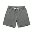 thumbnail image 1 of 5" Mens Casual Shorts Elastic Drawstring Waist Summer Pajama Pants Sleep Loungewear Fathers Day Gift, 1 of 5